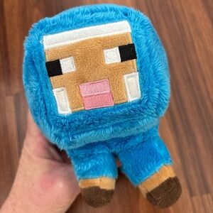 NWOT 2017  Mojang Jinx Minecraft Stuffed Plush Blue 6" Sheep